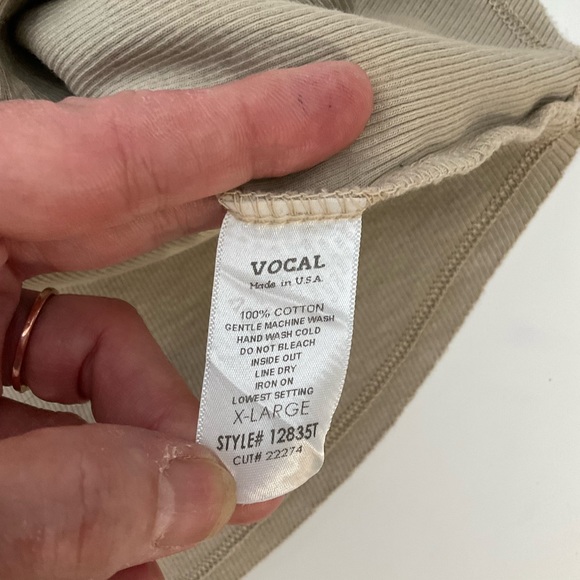 Voice of California Vocal Vintage Machine Easy Rider Studded Tan Tank Top Sz XL. - Picture 15 of 16